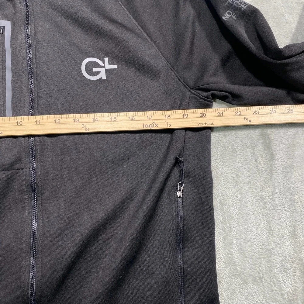 The‎ North Face Full Zip Jacket Mens Medium Black Fleece Lined Lightweight